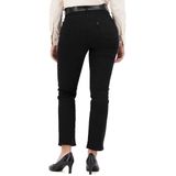 LEVI'S - 724 High Rise Straight - Jeans - Zwart - Denim materiaal