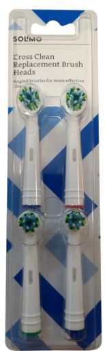 Solimo Cross Clean Opzetborstels 4 Stuks