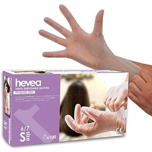 Hevea - Wegwerp Handschoenen - Transparant - Vinyl - Poeder- en Latexvrij - 100 Stuks