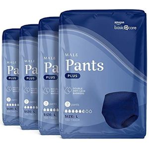 Amazon Basic Care - Men Pants Plus Large - Incontinentiemateriaal - Blauw - 28 Stuks