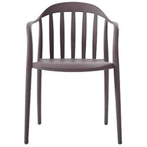 ZONS 2-delige set Zion stoel PP taupe stapelbaar - buiten of binnen