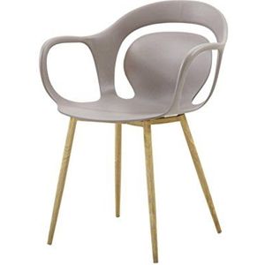 Zons Sven fauteuil met zitting, 60 x 60 x 81 cm L.60 x P.60 x H.81 taupe