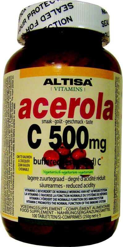 Altisa - Acerola Vitamine C - Kauwtabletten - 100 Stuks