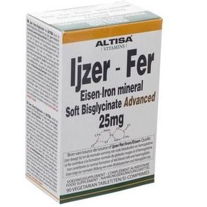 Altisa Ijzer Bisglycinaat 25 mg Tabletten 90  -  Dieximport