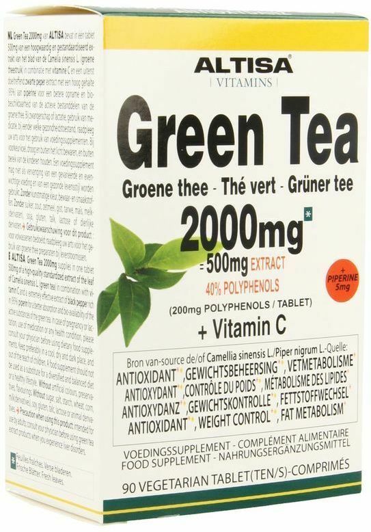 Altisa - Groene Thee - Tabletten - 2000 mg - 90 Stuks