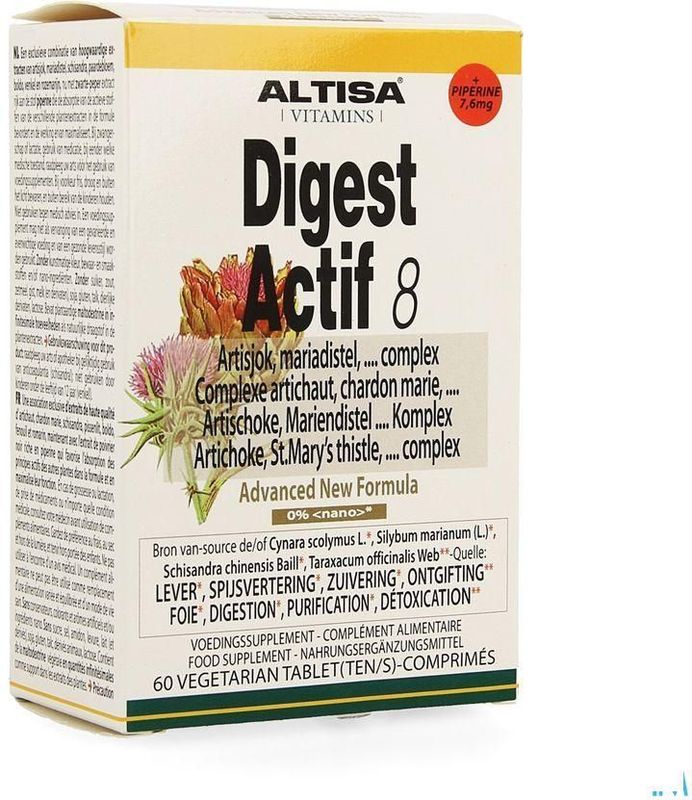 Altisa - Digest Actif 8 Complex - Tabletten - 60 Stuks
