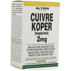 Altisa - Koper Bisglycinaat - 2mg - 60 Capsules