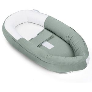 Doomoo Cocoon - Babynestje - Organisch Katoen - 74 x 46 cm - Tetra Jersey Green
