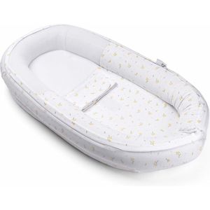 Doomoo Cocoon - Babynestje - Organisch Katoen - 74 x 46 cm - Flower Yellow