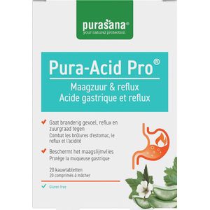 Purasana - Pura-Acid Pro - Kauwtabletten - Muntsmaak - 20 Stuks