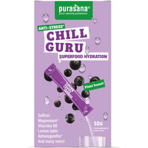 Chill Guru - Hydratatiepoeder - Zwarte Bessensmaak - Superfood
