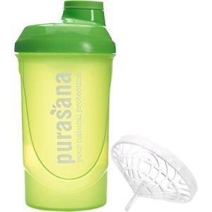 Purasana Plastic shaker wave 500ml groen/vert (1st)