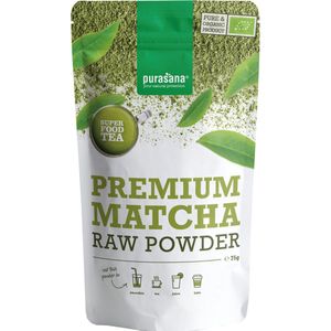 Purasana Matcha premium poeder/poudre vegan bio (75g)