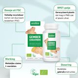 Purasana Gember bio 250 mg 60 vegicapsules