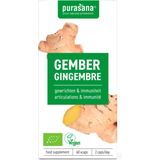 Purasana Gember bio 250 mg 60 vegicapsules