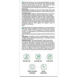 Purasana - Vegan Omega-3 Algenolie - 375 mg DHA - 125 mg EPA - Softgels