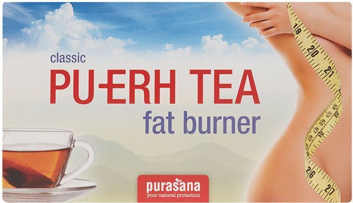Purasana Pu-erh thee builtjes/sachets vegan 20 zakjes