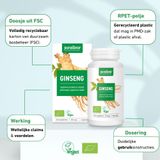 Purasana Ginseng vegan bio 80 Vegetarische capsules