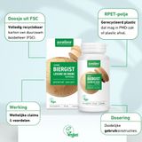 Purasana Levende biergist/levure de biere revivifiable 120 capsules