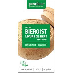 Purasana Levende biergist/levure de biere revivifiable 120 capsules