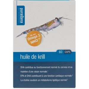 Purasana Krill olie/huile 60 capsules