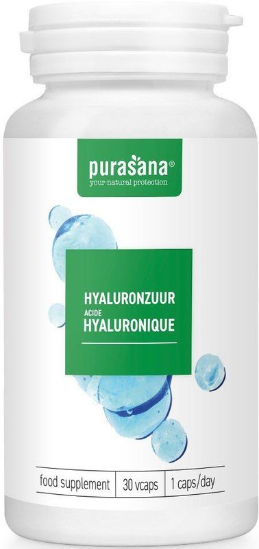 Purasana - Hyaluronzuur Capsules - 30 Stuks - Vegan - Verrijkt Met Vitamine C