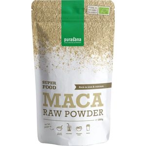 Purasana Maca poeder/poudre vegan bio 200 gram