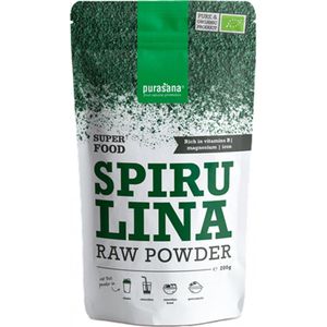 Purasana Spirulina poeder/poudre spiruline vegan bio 200 gram