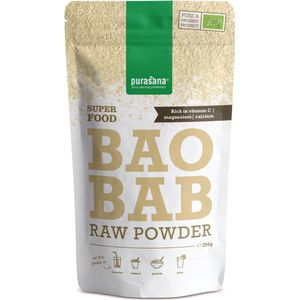 Purasana Baobab poeder/poudre vegan bio 200 gram