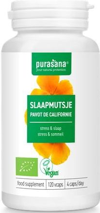 Pit&Pit - Escholtzia - slaapmutsje capsules bio 120 pcs. - Zuiver en ongeconcentreerd - 120 capsules