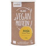 ZZ_OLD PROTPP08 - Vegan protein soy 90% - Baobab-Vanille 400 gram (BIO. Soja poeder. 400gr organic en vegan proteïne. Op smaak gebracht met baobab en vanille.) -  Purasana