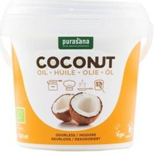 Purasana Ontgeurde Kokosolie Bio 500 ml