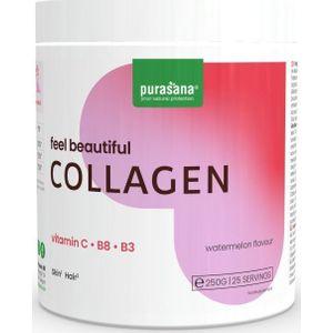 Purasana Collageen Watermeloen Huid, Haar en Nagels 250 gr