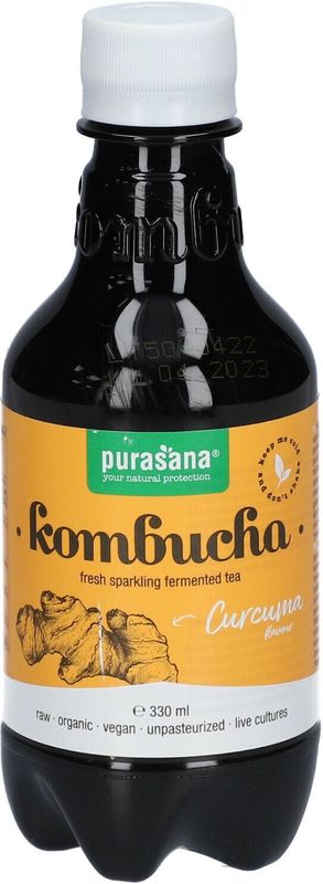 Purasana Kombucha curcuma vegan bio (330ml)