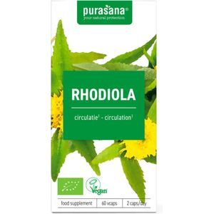 Purasana rhodiola rozenwortel 60 Vegetarische capsules