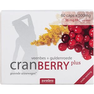 Purasana Cranberry plus veenboes + guldenroede 60 capsules