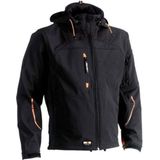 Herock - Poseidon - Softshell Jas - Zwart - 96% Polyester - Ademend, Waterafstotend