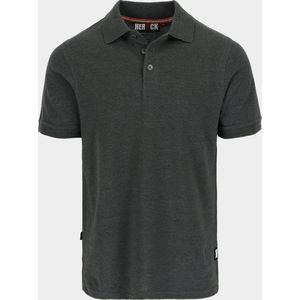 Herock - Levi - Poloshirt - Donker Heather Grijs - Korte Mouwen
