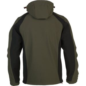 Herock - Trystan - Softshell Jas - Donker Kaki/Zwart - Polyester