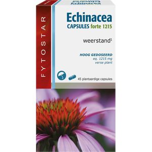 Fytostar Echinacea Forte - Supplement - Weerstand - Met Echinacea - 45 Plantaardige capsules