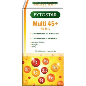 Fytostar Multi 45+ multivitamine 60 tabletten