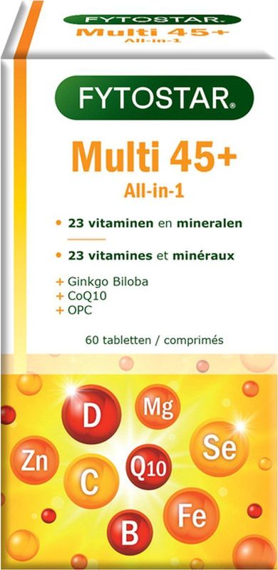 Fytostar Multi 45+ multivitamine 60 tabletten