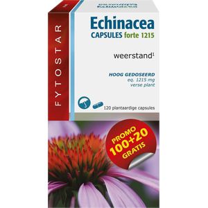 Fytostar Echinacea Forte - Supplement - Weerstand - Met Echinacea - 120 plantaardige capsules