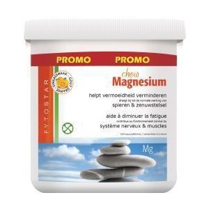 Fytostar Chew Magnesium Maxi - Mineralen - Vermoeidheid Zenuwstelstel Spieren - 120 kauwtabletten