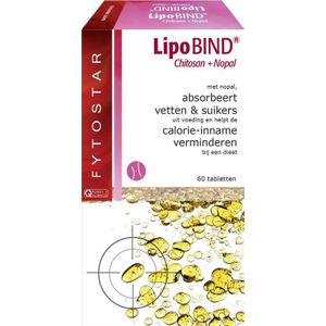Fytostar Lipobind chitosan nopal  60 tabletten