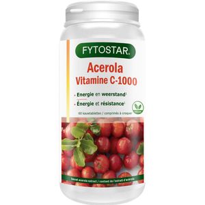 Fytostar Vitamine C 1000 acerola 60 zuigtabletten