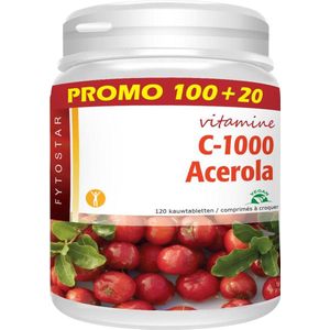 Fytostar Acerola vitamine C 1000 120 Zuigtabletten