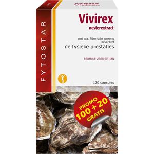 Fytostar Vivirex - Voedingssupplement - Voor het libido – Man prestatie– 120 capsules