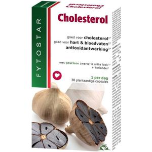 Fytostar Cholesterol - Supplement - Geurloze zwarte look extract – Clean label - Vegan - 30 capsules