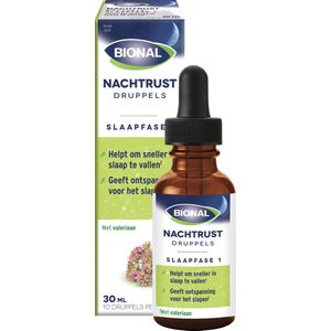 Bional Nachtrust Slaapfase 1 - Slaapondersteuning - Vegan vloeibaar voedingssupplement – 30 ml